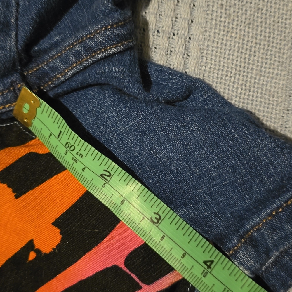 Levi's Blue and Multicolor Women's Denim Shorts - Picture 5 of 5